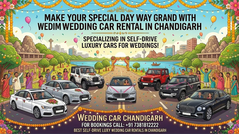 Make Your Special Day Grand with Wedding Car Rental in Chandigarh